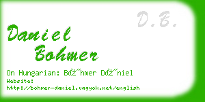 daniel bohmer business card